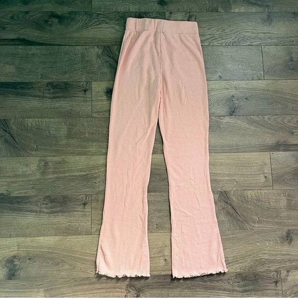 ASOS Pink Waffle Knit Women's Pajama Bottoms - Pants & Shorts Bundle - Picture 3 of 9